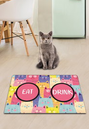 Conceptum Cat's Multi Alfombrilla para Arena Multicolor